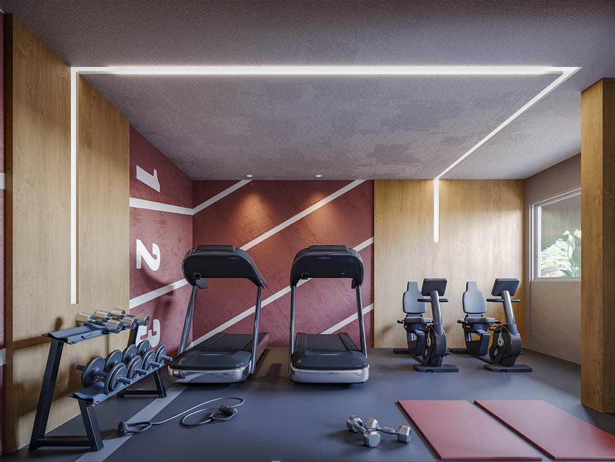 Espaço fitness do Vivenda Coqueiral