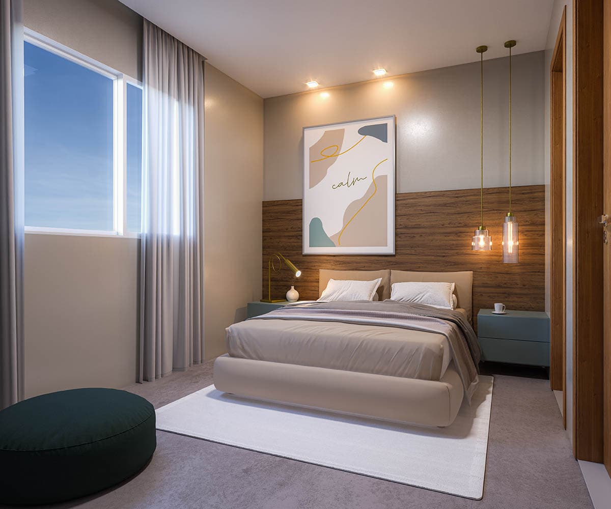 Quarto de apartamento do Vivenda Coqueiral